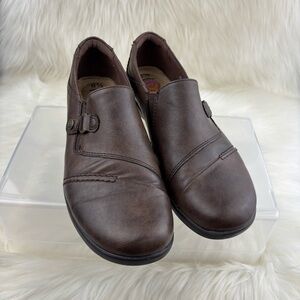 Earth Spirit Chocolate Brown Leather Loafers